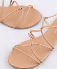 Rasteira-Feminina-Oneself-com-Tiras-Cruzadas-Bege-9568074-Bege_5