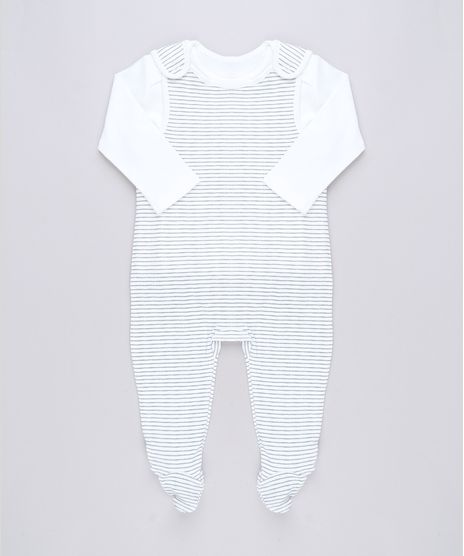 Conjunto-Infantil-de-Camiseta-Manga-Longa---Macacao-Listrado-com-Pezinho-Sem-Manga-Off-White-9584561-Off_White_1