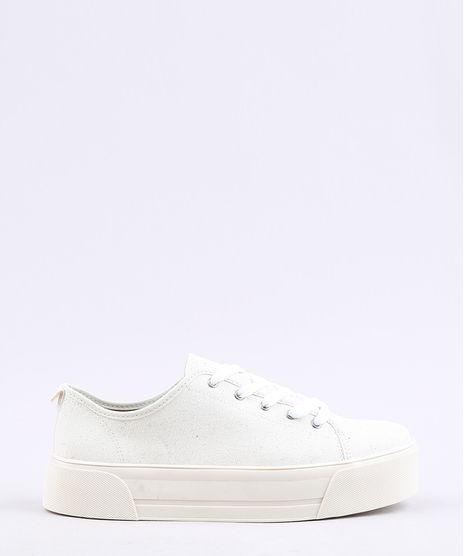 Tenis-Feminino-Flatform-Moleca-em-Lona-Bege-Claro-9673280-Bege_Claro_1