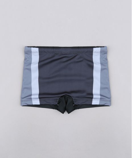 Sunga-Infantil-Boxer-com-Listras-e-Protecao-UV50--Chumbo-9655398-Chumbo_1