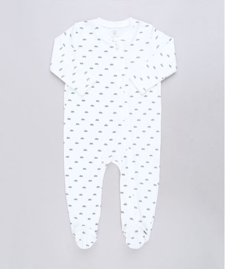 Macacao-Infantil-Estampado-de-Nuvens-com-Pezinho-Manga-Longa-Off-White-9584560-Off_White_1