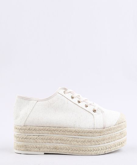 Tenis-Feminino-Oneself-Flatform-em-Lona-com-Corda--Bege-Claro-9651994-Bege_Claro_1 Tenis-Feminino-Oneself-Flatform-em-Lona-com-Corda--Bege-Claro-9651994-Bege_Claro_1