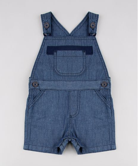 Jardineira-Jeans-Infantil-com-Bolso-Azul-Escuro-9612851-Azul_Escuro_1