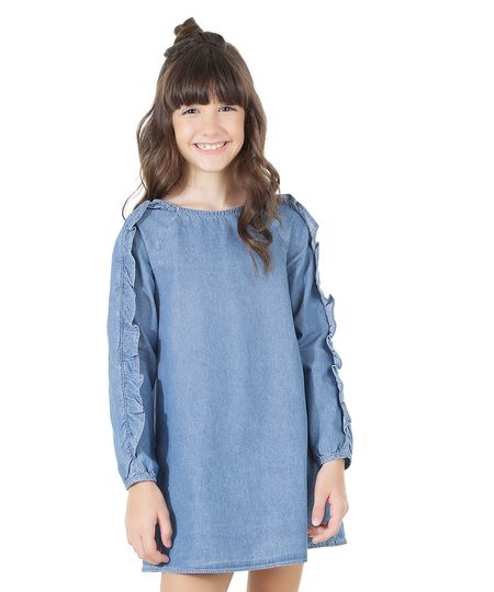 Vestido-Jeans-com-Babados-Azul-Medio-8559042-Azul_Medio_1 Vestido-Jeans-com-Babados-Azul-Medio-8559042-Azul_Medio_1