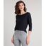 Blusa-Feminina-Ampla-Manga-3-4-Decote-Redondo-Preta-9509004-Preto_1