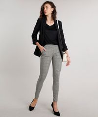Calca-Legging-Feminina-Estampada-Xadrez-em-Jacquard-Kaki-9413035-Kaki_3