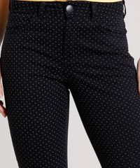 Calca-de-Sarja-Feminina-Skinny-Estampada-de-Poa-Preta-9684517-Preto_4