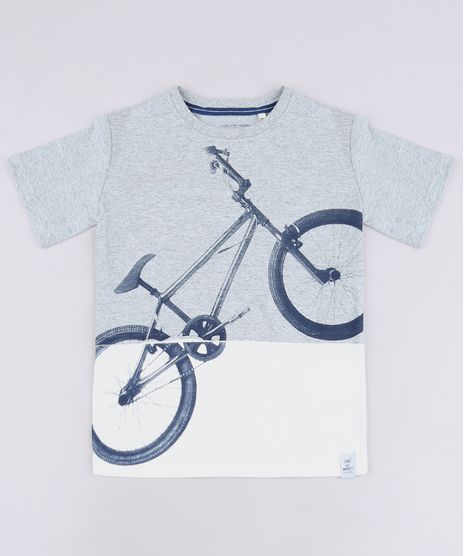 Camiseta-Infantil-com-Estampa-de-Bicicleta-e-Recorte-Manga-Curta-Cinza-Mescla-9621721-Cinza_Mescla_1