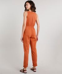 Macacao-de-Sarja-Feminino-com-Botoes-e-Bolsos-Cobre-9654679-Cobre_2