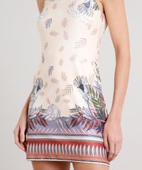 Vestido-Feminino-Estampado-de-Folhagem-Halter-Neck--Bege-Claro-9610361-Bege_Claro_4