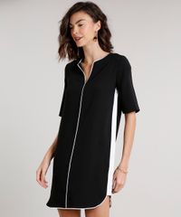Vestido-Feminino-Curto-com-Vies-Contrastante-e-Faixa-Lateral-Manga-Curta-Preto-9565837-Preto_1
