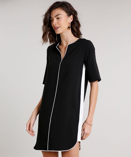 Vestido-Feminino-Curto-com-Vies-Contrastante-e-Faixa-Lateral-Manga-Curta-Preto-9565837-Preto_1 Vestido-Feminino-Curto-com-Vies-Contrastante-e-Faixa-Lateral-Manga-Curta-Preto-9565837-Preto_1