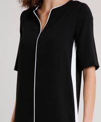 Vestido-Feminino-Curto-com-Vies-Contrastante-e-Faixa-Lateral-Manga-Curta-Preto-9565837-Preto_4