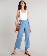 Calca-Jeans-Feminina-Reta-Clochard-Cropped-com-Faixa-para-Amarrar-Azul-Claro-9670255-Azul_Claro_3