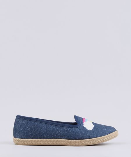 Espadrille-Jeans-Infantil-Molekinha-com-Bordado-de-Arco-Iris-Azul-Escuro-9668054-Azul_Escuro_1