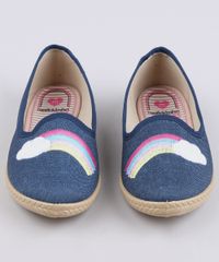 Espadrille-Jeans-Infantil-Molekinha-com-Bordado-de-Arco-Iris-Azul-Escuro-9668054-Azul_Escuro_4
