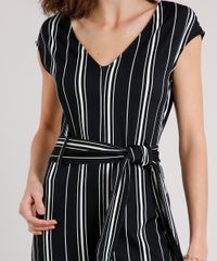 Vestido-Feminino-Curto-Listrado-com-Faixa-para-Amarrar-Sem-Manga-Preto-9633496-Preto_4