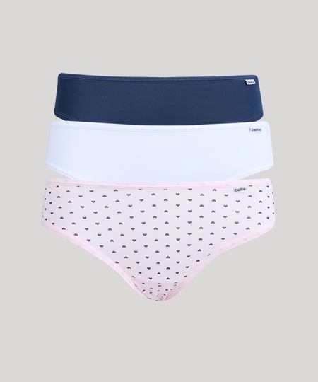 Kit Calcinhas Biquíni Delrio Kit Calcinhas Biquíni Delrio