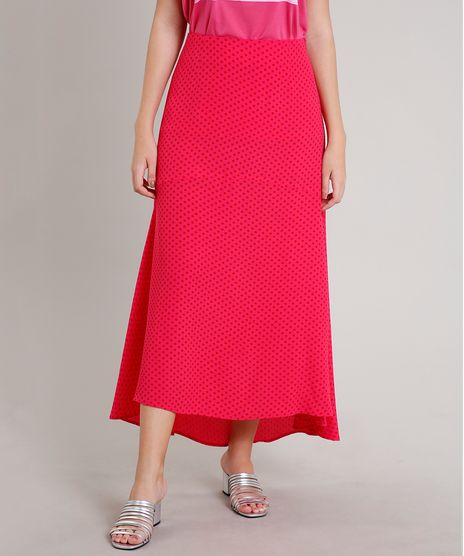 Saia-Feminina-Mindset-Midi-Estampada-de-Poa-Pink-9683303-Pink_1
