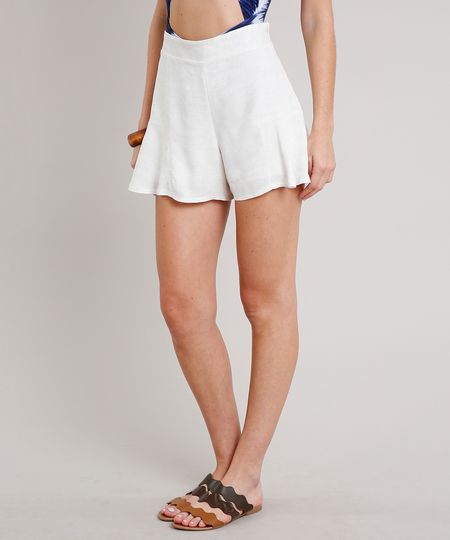 Short-Feminino-Texturizado-com-Linho-Off-White-9669197-Off_White_1 Short-Feminino-Texturizado-com-Linho-Off-White-9669197-Off_White_1
