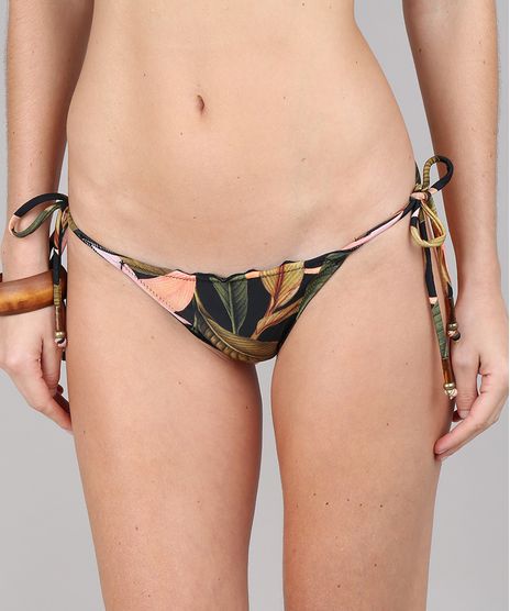 Biquini-Calcinha-Tanga-Levanta-Bumbum-Estampado-de-Folhagem-Protecao-UV50--Preto-9612247-Preto_1
