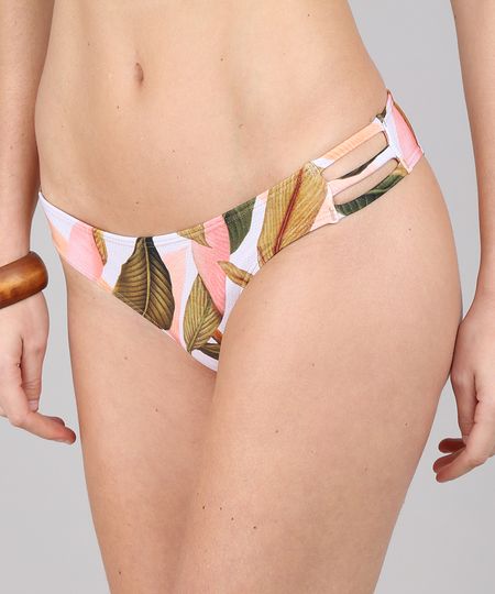Biquini-Calcinha-Estampado-de-Folhagem-com-Tiras-Protecao-UV50---Off-White-9612251-Off_White_1