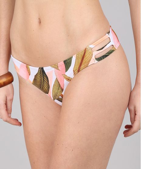 Biquini-Calcinha-Estampado-de-Folhagem-com-Tiras-Protecao-UV50---Off-White-9612251-Off_White_1