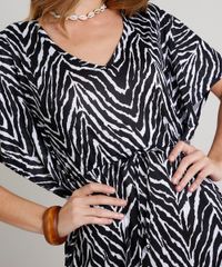 Saida-de-Praia-Kaftan-Curta-Estampada-Animal-Print-Zebra-Manga-Curta-Preta-9601522-Preto_4