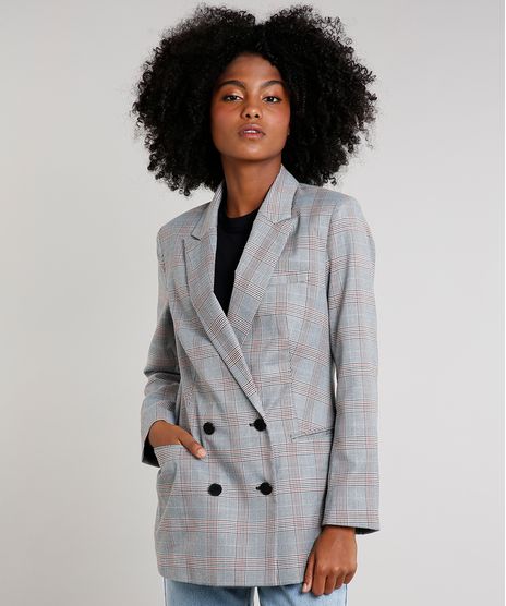 Blazer-Feminino-Mindset-Longo-Transpassado-Estampado-Xadrez-Cinza-Mescla-9618499-Cinza_Mescla_1
