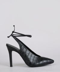 Scarpin-Feminino-Mindset-Croco-Bico-Fino-Salto-Alto-com-Amarracao-Preto-9683313-Preto_1