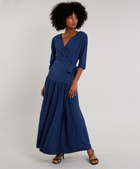 Vestido-Feminino-Mindset-Longo-Envelope-Manga-3-4-Azul-Marinho-9752543-Azul_Marinho_1 Vestido-Feminino-Mindset-Longo-Envelope-Manga-3-4-Azul-Marinho-9752543-Azul_Marinho_1