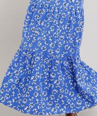 Saia-Feminina-Mindset-Longa-Estampada-Floral-com-Bolsos-Azul-9707543-Azul_4