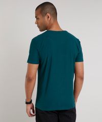 Camiseta-Masculina-Basica-Flame-Manga-Curta-Gola-V-Verde-9595137-Verde_2