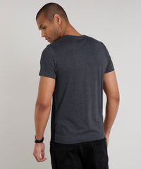Camiseta-Masculina-Slim-Fit-com-Recortes-Manga-Curta-Gola-Careca-Cinza-Mescla-Escuro-9635141-Cinza_Mescla_Escuro_2