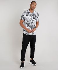 Camisa-Masculina-Estampada-de-Folhagem-Manga-Curta-Branca-9639681-Branco_3