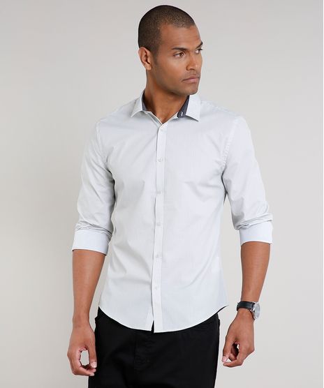 Camisa-Masculina-Slim-Estampada-Mini-Print-Manga-Longa-Kaki-Claro-9516947-Kaki_Claro_1