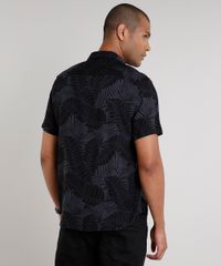 Camisa-Masculina-Relaxed-Estampada-de-Folhagem-Manga-Curta-Preta-9571341-Preto_2