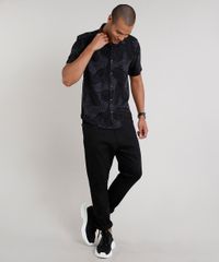 Camisa-Masculina-Relaxed-Estampada-de-Folhagem-Manga-Curta-Preta-9571341-Preto_3