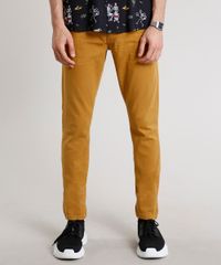 Calca-de-Sarja-Masculina-Slim-com-Bolsos-Caramelo-9466106-Caramelo_1_1