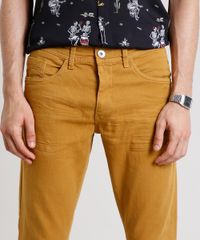 Calca-de-Sarja-Masculina-Slim-com-Bolsos-Caramelo-9466106-Caramelo_1_2