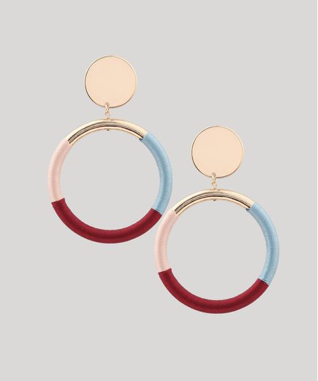 Brinco-Feminino-de-Argola-Revestida-Dourado-9427653-Dourado_1