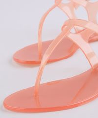 Rasteira-Feminina-Oneself-Transparente-Laranja-9682437-Laranja_2