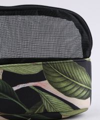 Necessaire-Feminina-Estampada-de-Folhagens-com-Recorte-em-Tela-Preta-9645389-Preto_3