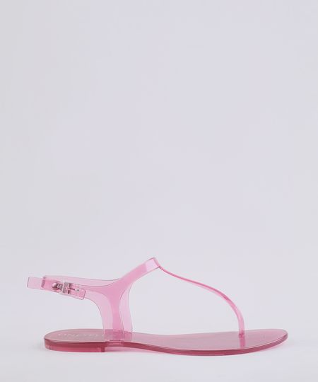 Rasteira-Feminina-Oneself-Transparente-Rosa-9682438-Rosa_1