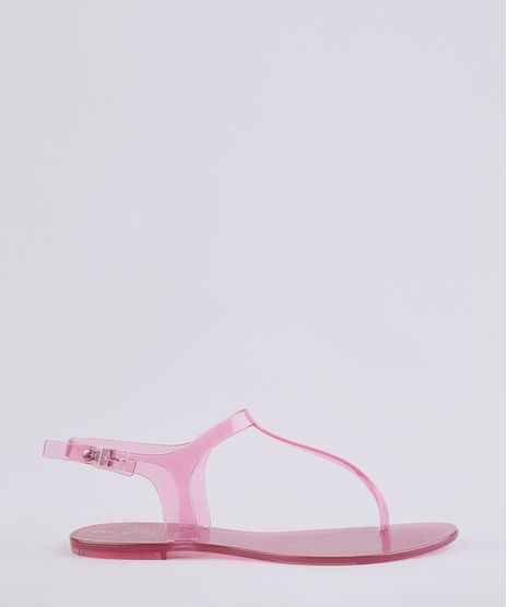 Rasteira-Feminina-Oneself-Transparente-Rosa-9682438-Rosa_1