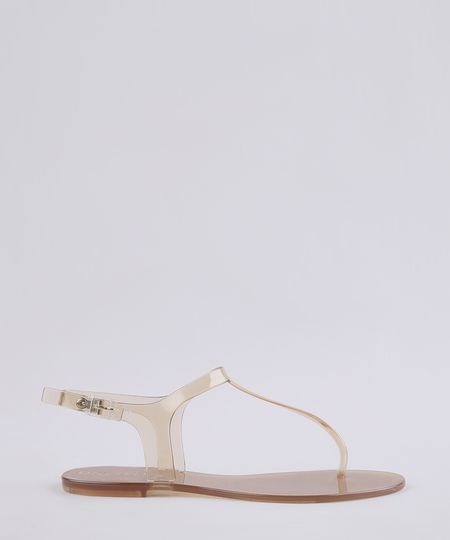 Rasteira-Feminina-Oneself-Transparente-Marrom-9682439-Marrom_1