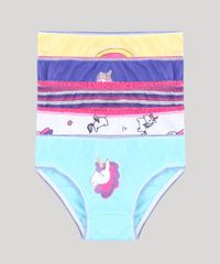 Kit-de-5-Calcinhas-Infantis-Unicornios-Multicor-9382742-Multicor_1