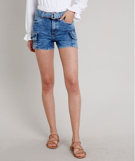 Short-Jeans-Feminino-Reto-Cargo-com-Cinto-Azul-Medio-9669104-Azul_Medio_1