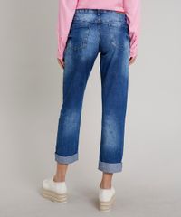 Calca-Jeans-Feminina-Sawary-Boyfriend-com-Rasgos-Azul-Escuro-9671823-Azul_Escuro_2