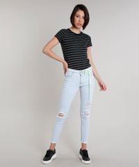 Blusa-Feminina-Basica-Listrada-Manga-Curta-Decote-Redondo-Preta-9227889-Preto_3